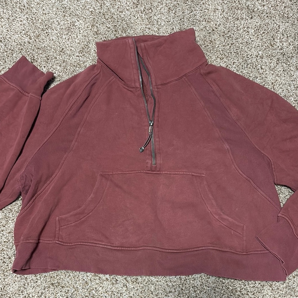 Lulu 1/4 zip scuba pullover